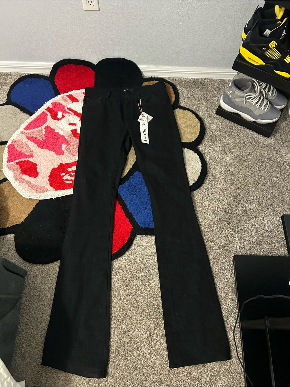 Men's Black Straight-Leg Jeans - Unknown Brand